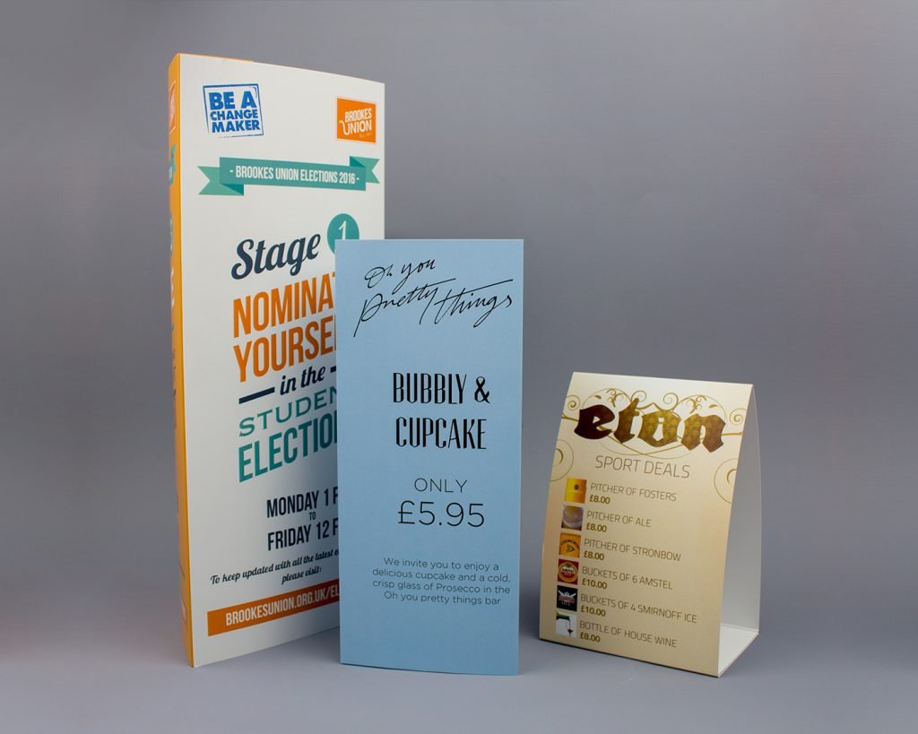 Table Tents Printing Birkenhead